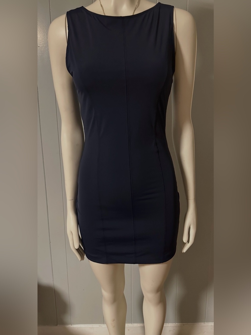 Zara Navy Sleeveless Mini Dress Size Small - Picture 2 of 6